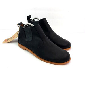 Kodiak Lowrider Womens Size 8 Black Leather Pull On Ankle Chelsea Boots Shoes